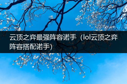 云顶之弈最强阵容诺手（lol云顶之弈阵容搭配诺手）