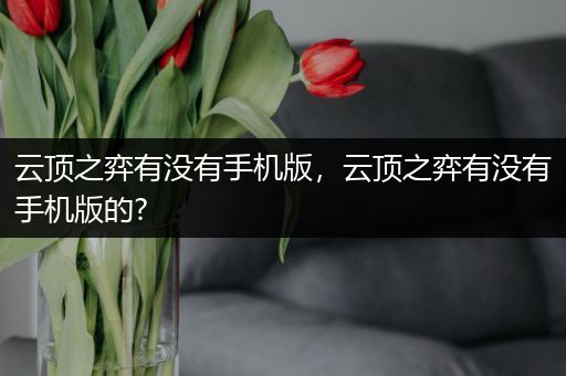 云顶之弈有没有手机版，云顶之弈有没有手机版的?