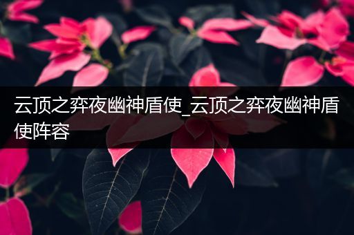 云顶之弈夜幽神盾使_云顶之弈夜幽神盾使阵容