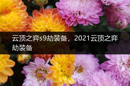 云顶之弈s9劫装备，2021云顶之弈劫装备