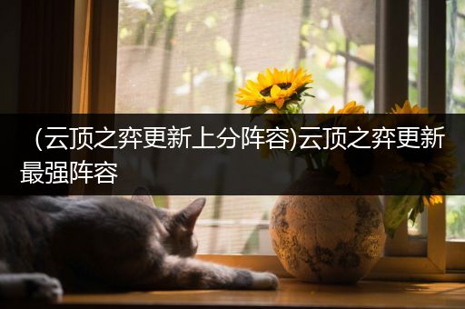 （云顶之弈更新上分阵容)云顶之弈更新最强阵容