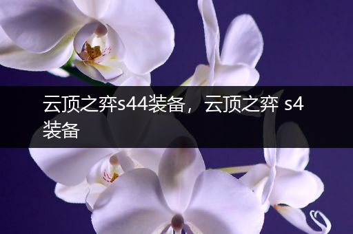 云顶之弈s44装备，云顶之弈 s4 装备