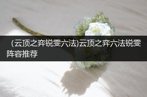 （云顶之弈锐雯六法)云顶之弈六法锐雯阵容推荐
