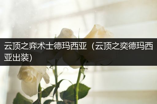 云顶之弈术士德玛西亚（云顶之奕德玛西亚出装）