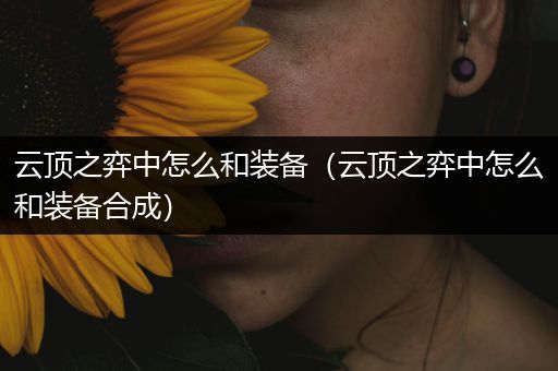 云顶之弈中怎么和装备（云顶之弈中怎么和装备合成）