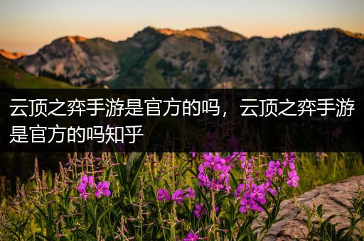 云顶之弈手游是官方的吗，云顶之弈手游是官方的吗知乎