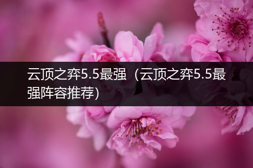 云顶之弈5.5最强（云顶之弈5.5最强阵容推荐）