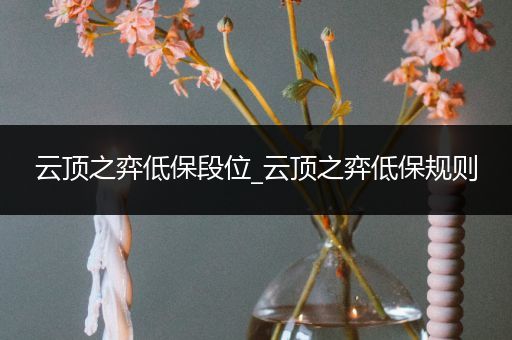 云顶之弈低保段位_云顶之弈低保规则