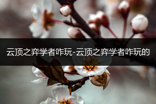 云顶之弈学者咋玩-云顶之弈学者咋玩的