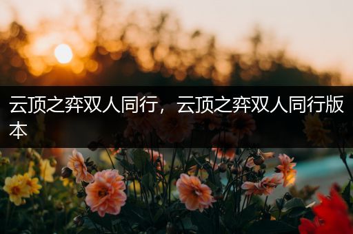 云顶之弈双人同行，云顶之弈双人同行版本