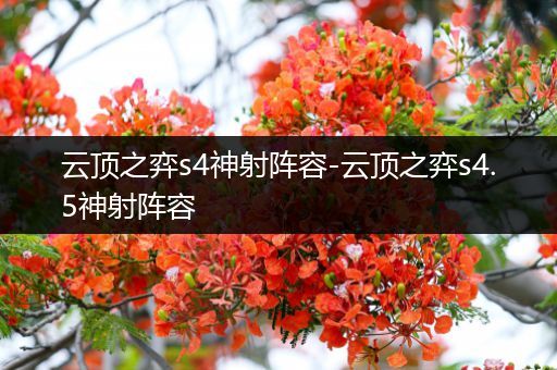 云顶之弈s4神射阵容-云顶之弈s4.5神射阵容