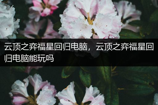 云顶之弈福星回归电脑，云顶之弈福星回归电脑能玩吗