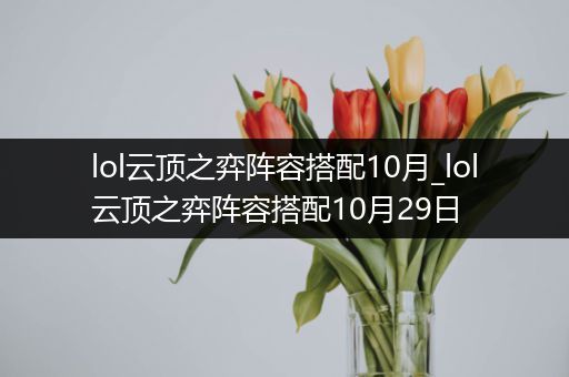 lol云顶之弈阵容搭配10月_lol云顶之弈阵容搭配10月29日