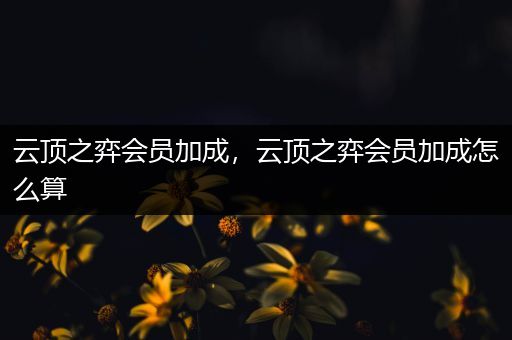 云顶之弈会员加成，云顶之弈会员加成怎么算