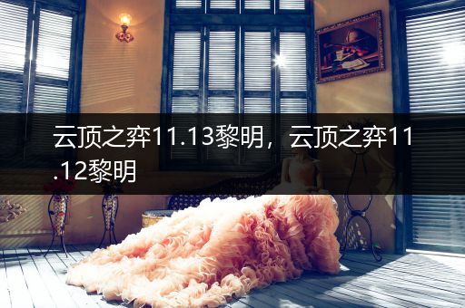 云顶之弈11.13黎明，云顶之弈11.12黎明