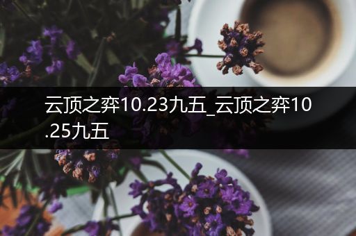 云顶之弈10.23九五_云顶之弈10.25九五