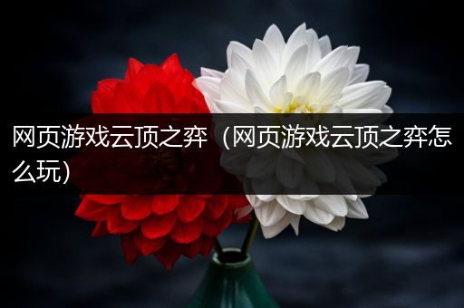 网页游戏云顶之弈（网页游戏云顶之弈怎么玩）