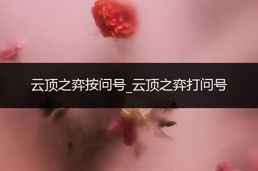 云顶之弈按问号_云顶之弈打问号