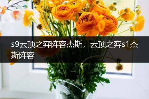 s9云顶之弈阵容杰斯，云顶之弈s1杰斯阵容