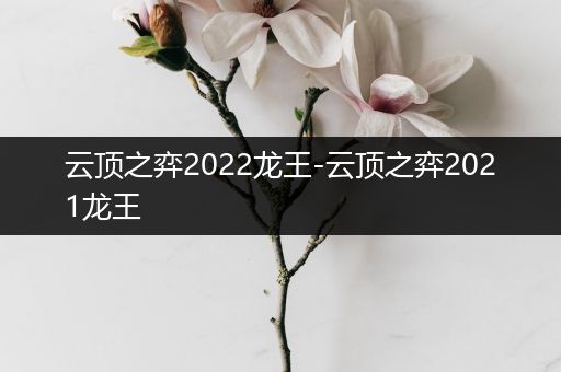 云顶之弈2022龙王-云顶之弈2021龙王
