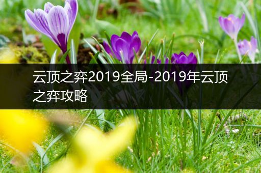 云顶之弈2019全局-2019年云顶之弈攻略