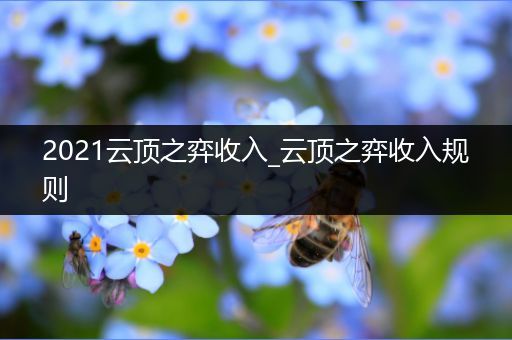 2021云顶之弈收入_云顶之弈收入规则