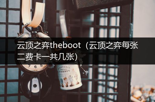 云顶之弈theboot（云顶之弈每张二费卡一共几张）