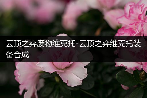 云顶之弈废物维克托-云顶之弈维克托装备合成