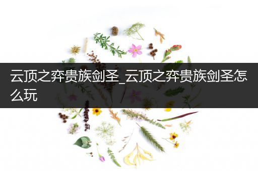 云顶之弈贵族剑圣_云顶之弈贵族剑圣怎么玩