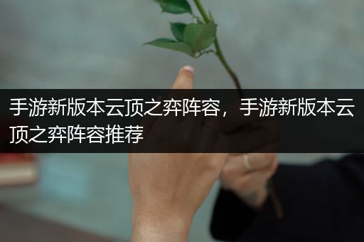 手游新版本云顶之弈阵容，手游新版本云顶之弈阵容推荐