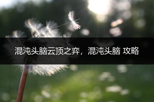 混沌头脑云顶之弈，混沌头脑 攻略