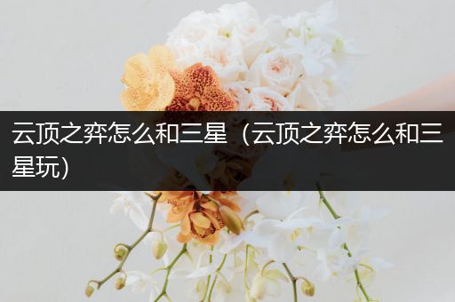 云顶之弈怎么和三星（云顶之弈怎么和三星玩）