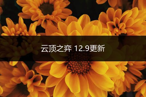 云顶之弈 12.9更新