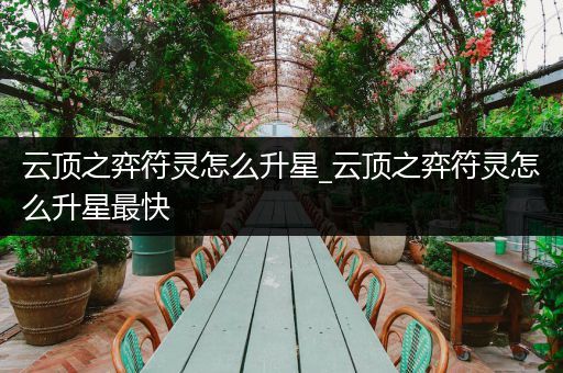 云顶之弈符灵怎么升星_云顶之弈符灵怎么升星最快