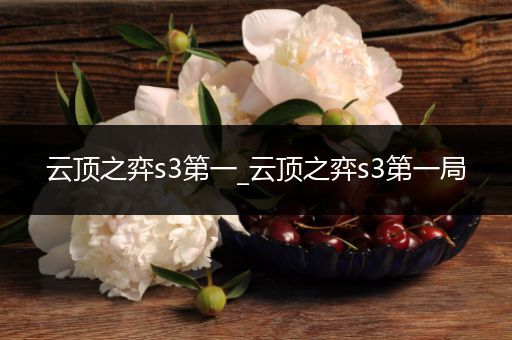 云顶之弈s3第一_云顶之弈s3第一局