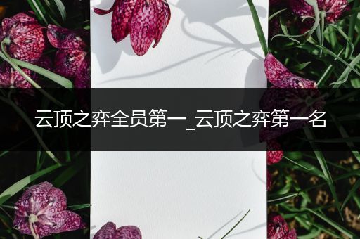 云顶之弈全员第一_云顶之弈第一名