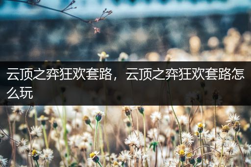 云顶之弈狂欢套路，云顶之弈狂欢套路怎么玩