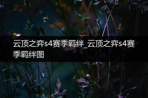 云顶之弈s4赛季羁绊_云顶之弈s4赛季羁绊图