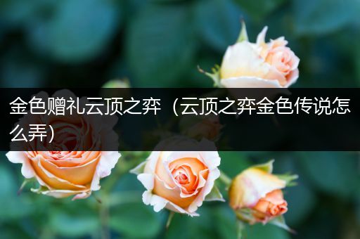 金色赠礼云顶之弈（云顶之弈金色传说怎么弄）