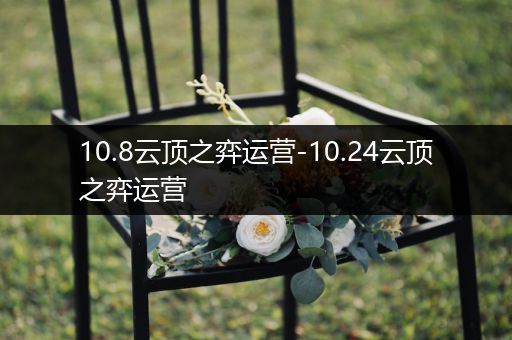 10.8云顶之弈运营-10.24云顶之弈运营