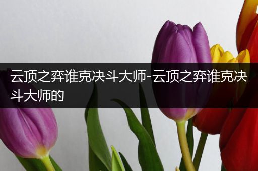 云顶之弈谁克决斗大师-云顶之弈谁克决斗大师的