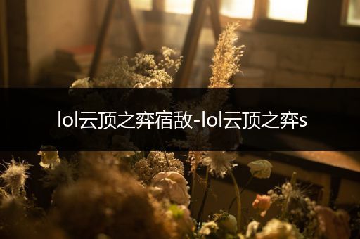 lol云顶之弈宿敌-lol云顶之弈s