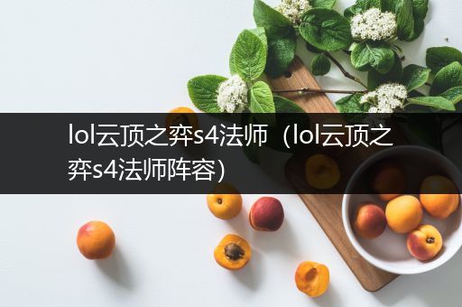 lol云顶之弈s4法师（lol云顶之弈s4法师阵容）