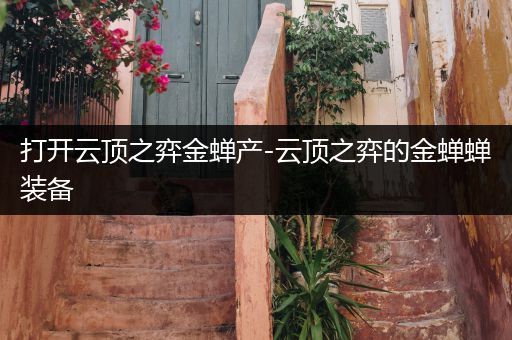 打开云顶之弈金蝉产-云顶之弈的金蝉蝉装备