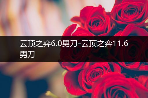 云顶之弈6.0男刀-云顶之弈11.6男刀