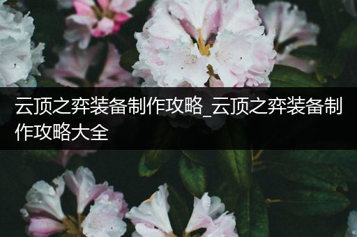 云顶之弈装备制作攻略_云顶之弈装备制作攻略大全