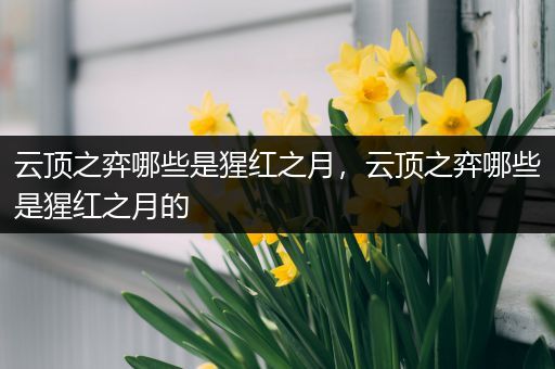 云顶之弈哪些是猩红之月，云顶之弈哪些是猩红之月的