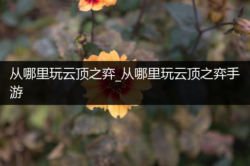 从哪里玩云顶之弈_从哪里玩云顶之弈手游