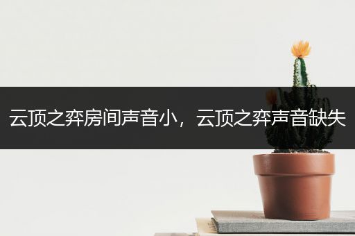 云顶之弈房间声音小，云顶之弈声音缺失