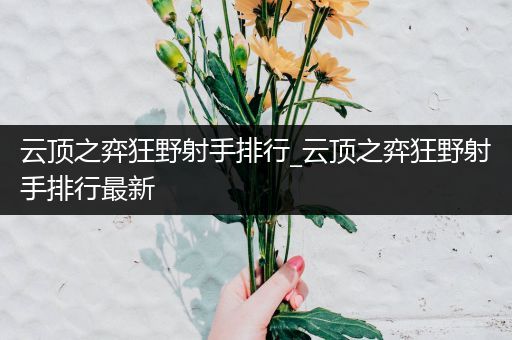 云顶之弈狂野射手排行_云顶之弈狂野射手排行最新